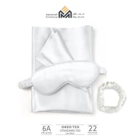 مجموعة حرير طبيعي 100% - 3 قطع