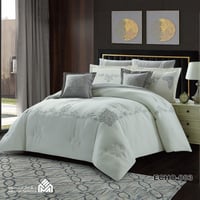 طقم مفرش مطرز عرايسي