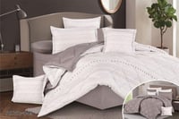 طقم مفرش 8 قطع مزدوج وجهين (اوتلت)