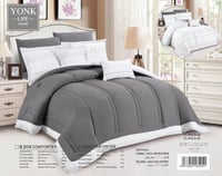 طقم مفرش 8 قطع مزدوج وجهين (اوتلت)