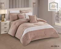 طقم مفرش شتوي 5 قطع مفرد و نصف (اوتليت)