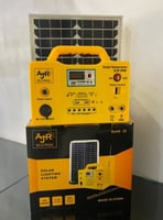 جهاز طاقة شمسية 30 واط يشغل 6 لمبات وشاحن جوال ورا...