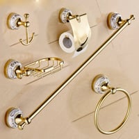 اكسسوارات ذهبي ستانلس ستيل مع سيراميك