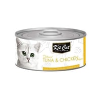 كت كات طعام قطط رطب معلبات بالتونا والدجاج 80جم