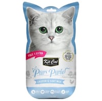 كت كات بور بوري مجموعة مكافآت للقطط بالدجاج وحليب...