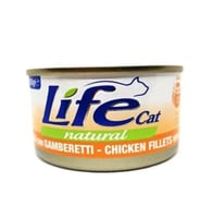 ‎لايف كات طعام رطب للقطط شرائح الدجاج المعلبة مع ا...