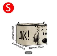 صندوق تخزين قماش برسومات كلاب