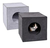 بيت قط سعيد - فتحة دائرية