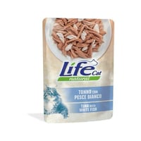 ‎لايف كات باوتش طعام رطب للقطط البالغة بالتونة وال...