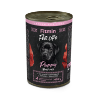 فيتمين فور لايف طعام رطب للجراء باللحم البقري