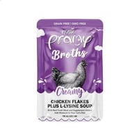 ‎برامي أظرف شوربة الكريمة للقطط بالدجاج واللايسبن-...