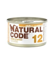 ناتشرال كود 12 معلبات طعام رطب للقطط بالتونة واللح...
