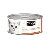 كت كات طعام قطط رطب معلبات بالتونا والسلمون 80جم