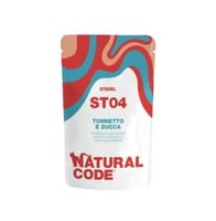 ناتشرال كود ST04 طعام رطب للقطط المعقمة بالتونة وا...