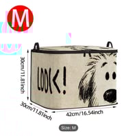 صندوق تخزين قماش برسومات كلاب