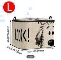 صندوق تخزين قماش برسومات كلاب