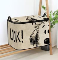 صندوق تخزين قماش برسومات كلاب