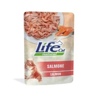 ‎لايف كات باوتش طعام رطب للقطط البالغة بالسالمون 7...