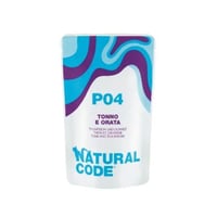 ناتشرال كود P04 طعام رطب للقطط بالتونة وسمك الدنيس...