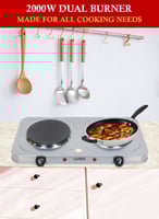 موقد كهربائي مزدوج – حماية من الحرارة الزائدة بقدر...