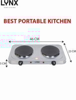 موقد كهربائي مزدوج – حماية من الحرارة الزائدة بقدر...