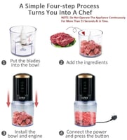 لينكس قطاعة للأغذية والخضروات 500 مل، 450 واط