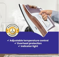 مكواة بخار كهربائية من لينكس – 1600 واط، قاعدة سير...