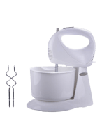 خلاط مع حامل وعاء بقوة 200 واط - أبيض