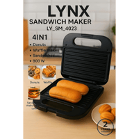 شواية كهربائية وتوستر وسخان ساندوتش 4 في 1 من لينك...