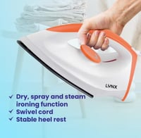 مكواة جافة من لينكس – 1200 واط، قاعدة غير لاصقة، ت...