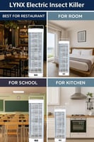 صاعق كهربائي لينكس فعالية عالية بتقنية UV-A لتغطية...