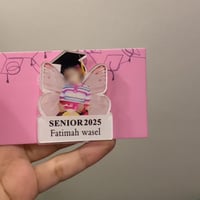 بروش مثلث ( فراشة من الخلف )