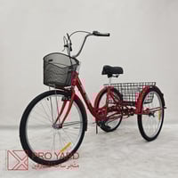 سيكل ثلاث كفرات رياضي لون أحمر