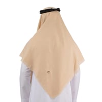 شال كشميري سادة لون كريمي ماركة بولو