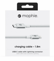 - كيبل موفي 1.8 متر من USB-C إلى لايتنينق - ابيض