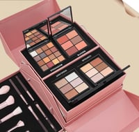 بوكس مكياج كامل كبير احترافي 47 قطعة الوردي من ايف...