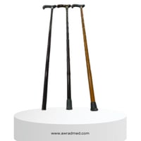 عصا مساعدة خشبية