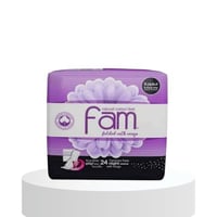 فام ليلي فوطه نسائيه بالاجنحه - 24 فوطه