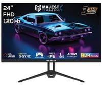 شاشة ألعاب Majesty FHD مقاس 24 بوصة، 120 هرتز، مكب...