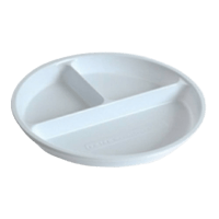 ربطة 50 حبة صحن بلاستيك بلاسكو ابيض مقسم / مقاس 18