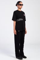 Black Rubber Logo T-Shirt