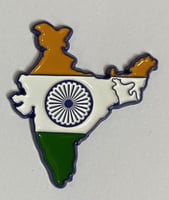 ستيكر معدني خريطة الهند