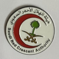 ستيكر معدني هيئة الهلال الأحمر السعودي