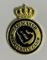 ستيكر معدني النصر ذهبي