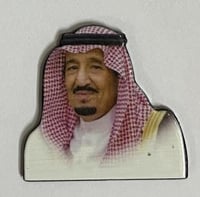 ستيكر معدني الملك سلمان
