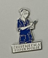 ستيكر معدني ثق بي أنا ممرض