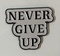 ستيكر معدنيnever give up