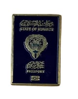 ستيكر معدني جواز الكويت