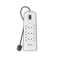 توصيلة كهربائية 8 منافذ من بيلكن + 2 USB