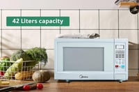 فرن ميكروويف ميديا 42 لتر بشواية وتحكم رقمي 1100 و...